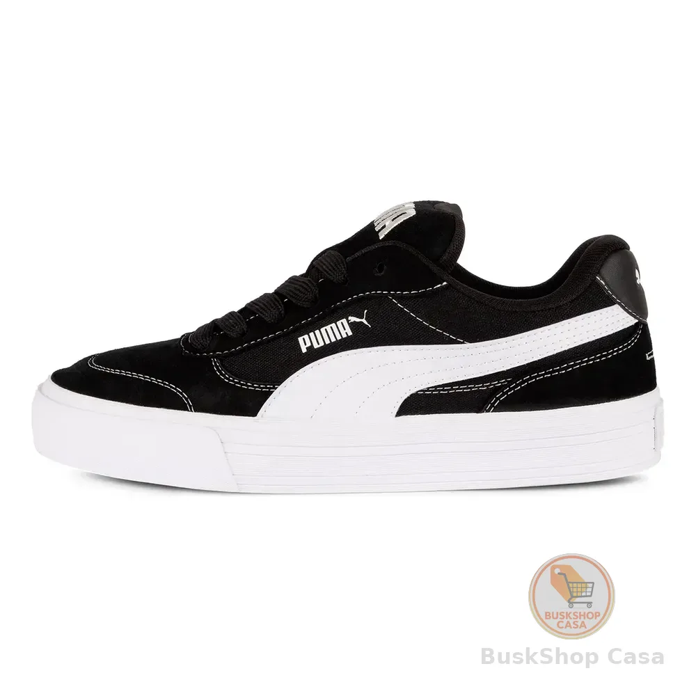 Tênis Puma Park Vulc Masculino Casual Confortável Preto/branco Liso 39