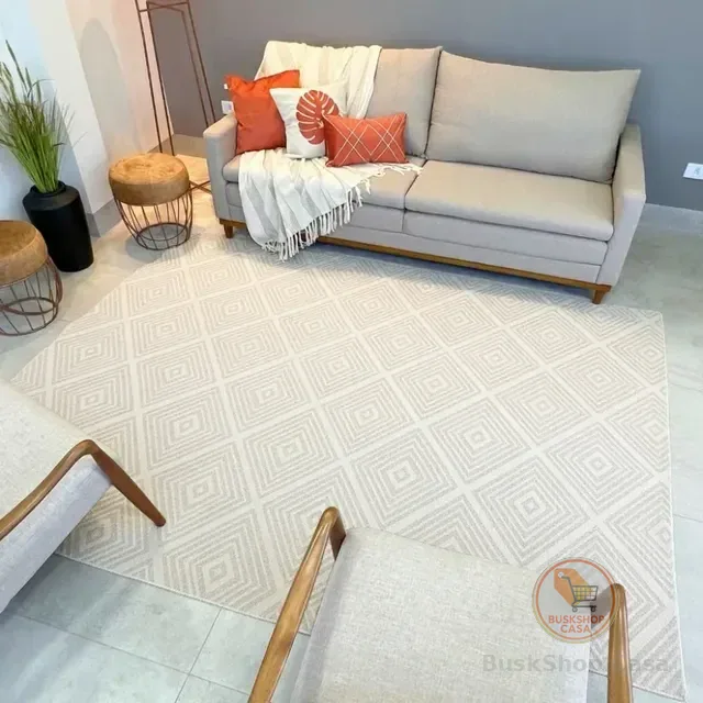 Tapete Sala Luxo Antialérgico 2,00x3,00 Limpa Fácil + Brinde