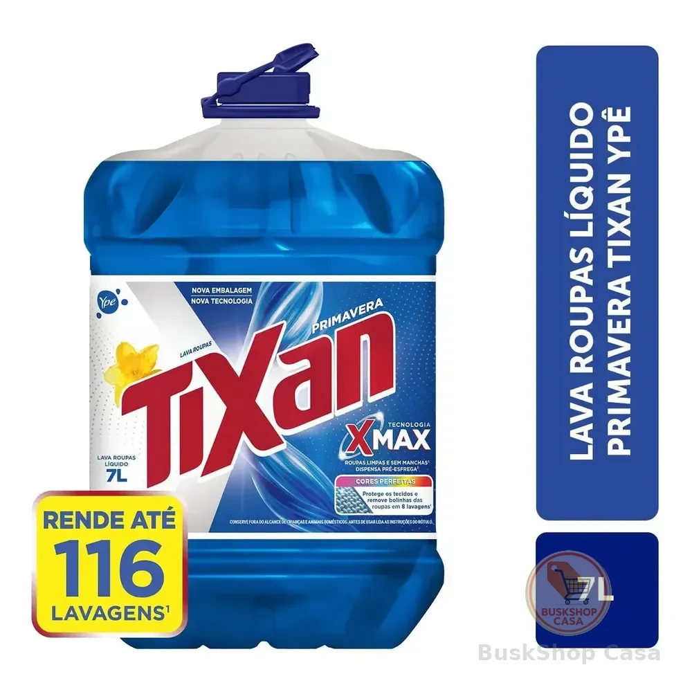 Lava Roupas Líquido Tixan Ypê Primavera 7 Litros