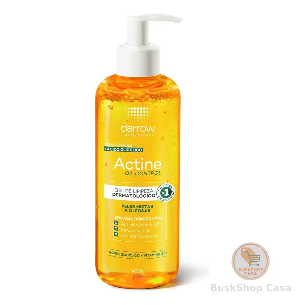 Gel De Limpeza Facial Darrow Actine Oil Control Pele Mista Oleosa 400g Todo Tipo De Pele Dia/noite