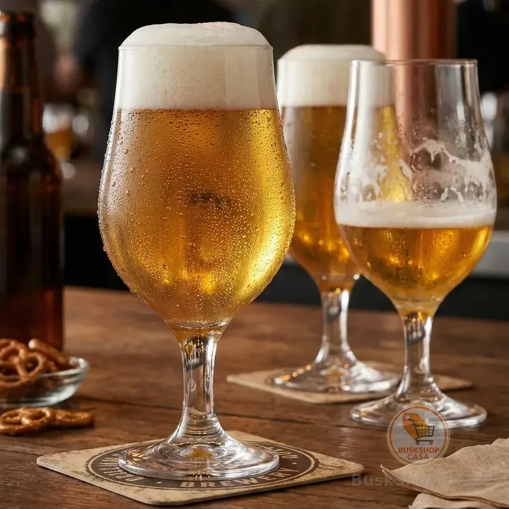 Jogo De Taças De Cerveja De Vidro Belgica 380ml 12 Pcs