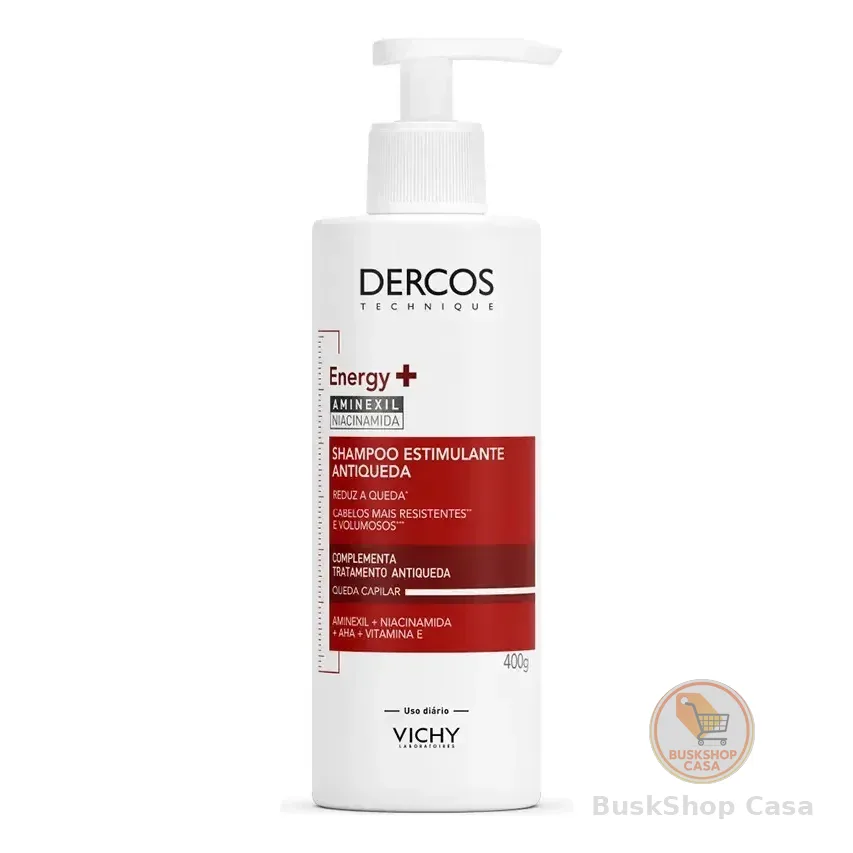 Shampoo Antiqueda Estimulante Com Aminexil, Dercos Energy+ Vichy, 400g