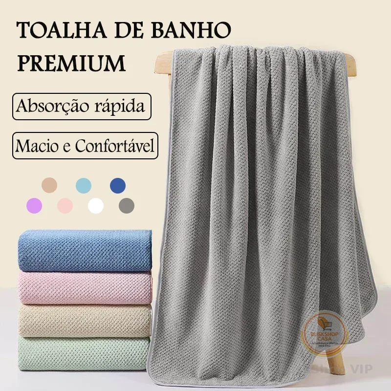 > 🛍Toalha de Banho Secagem Rápida Microfibra | Macia Absorção Sortidas Viagem Natação Praia Piscina