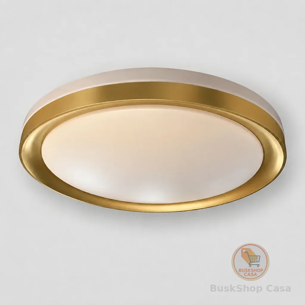 Luminaria de Led Plafon Moderno Redondo Modelo Dourado Acabamento Premium slim 30w Modelo Chass 3 Cores