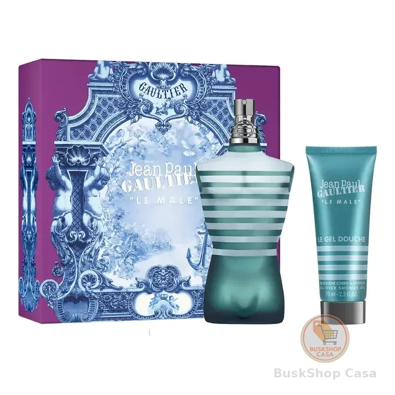 Conjunto De Perfume Jean Paul Gaultier Le Male Edt 75 Ml + Gel De Banho 75 Ml Fd25 Edt 75 Ml Para Homens