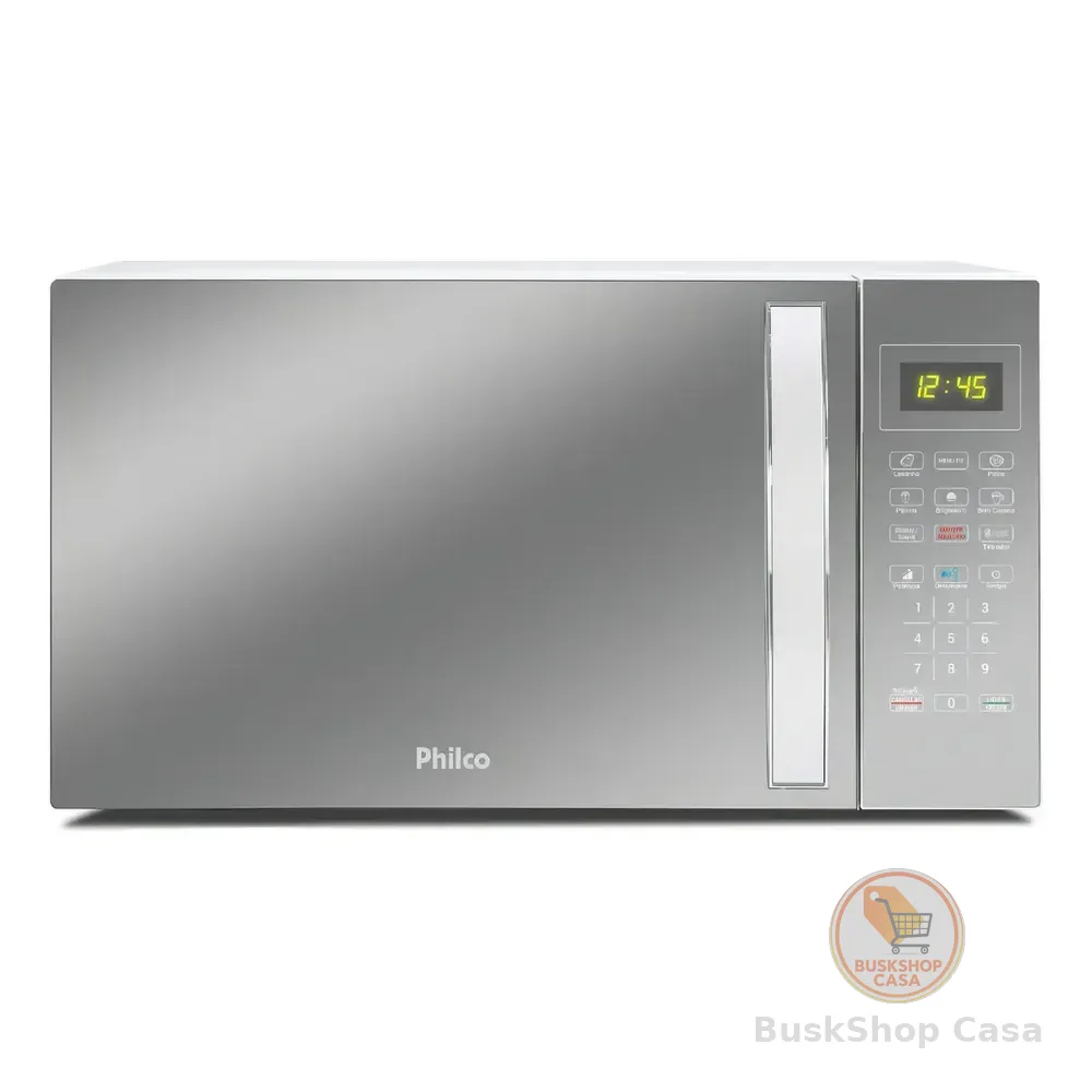 Micro-ondas 33l Philco Espelhado/branco 1400w 220v Pmo38e