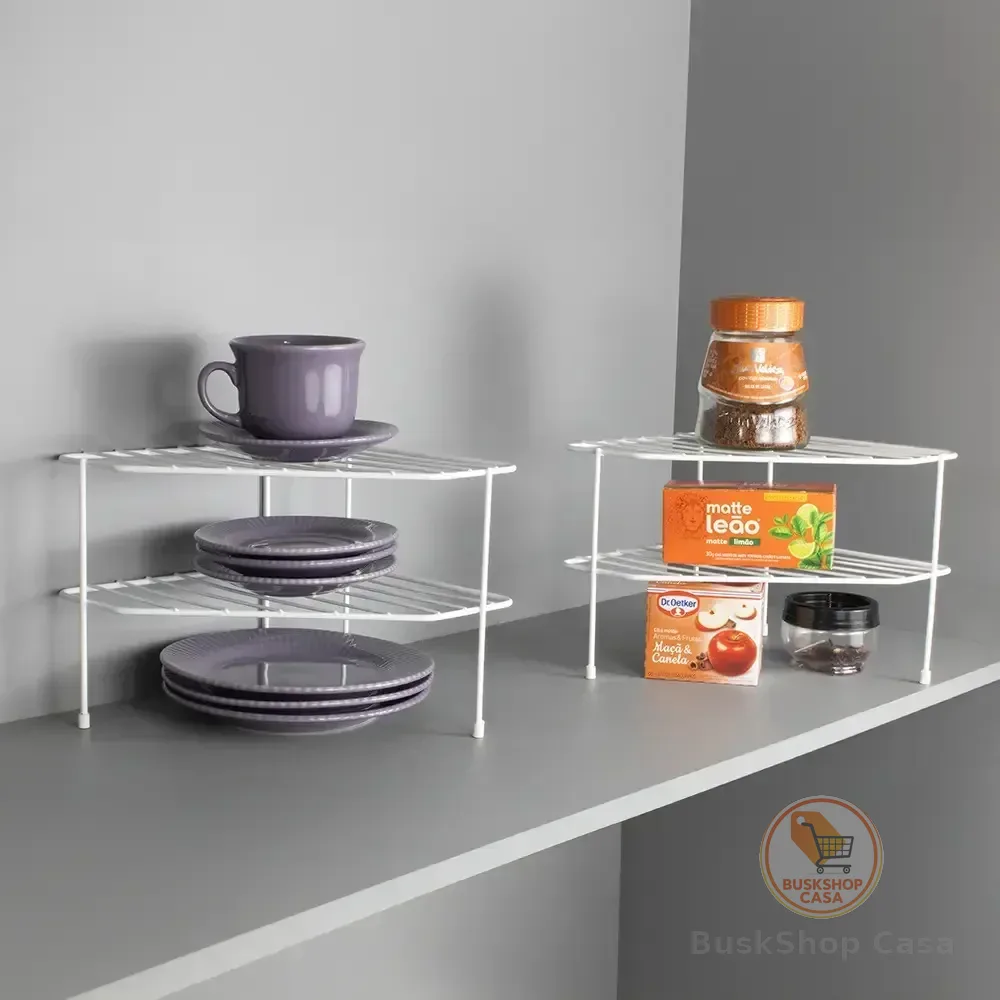 kit Organizador De Canto Armário 2 Unid Cozinha
