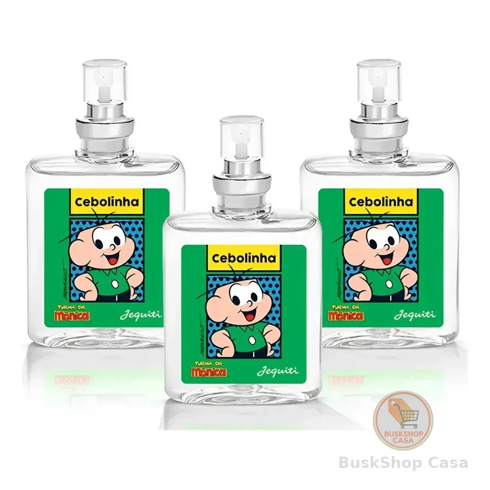 Kit 3 Perfume Infantil Cebolinha Jequiti 25ml Turma Da Monica