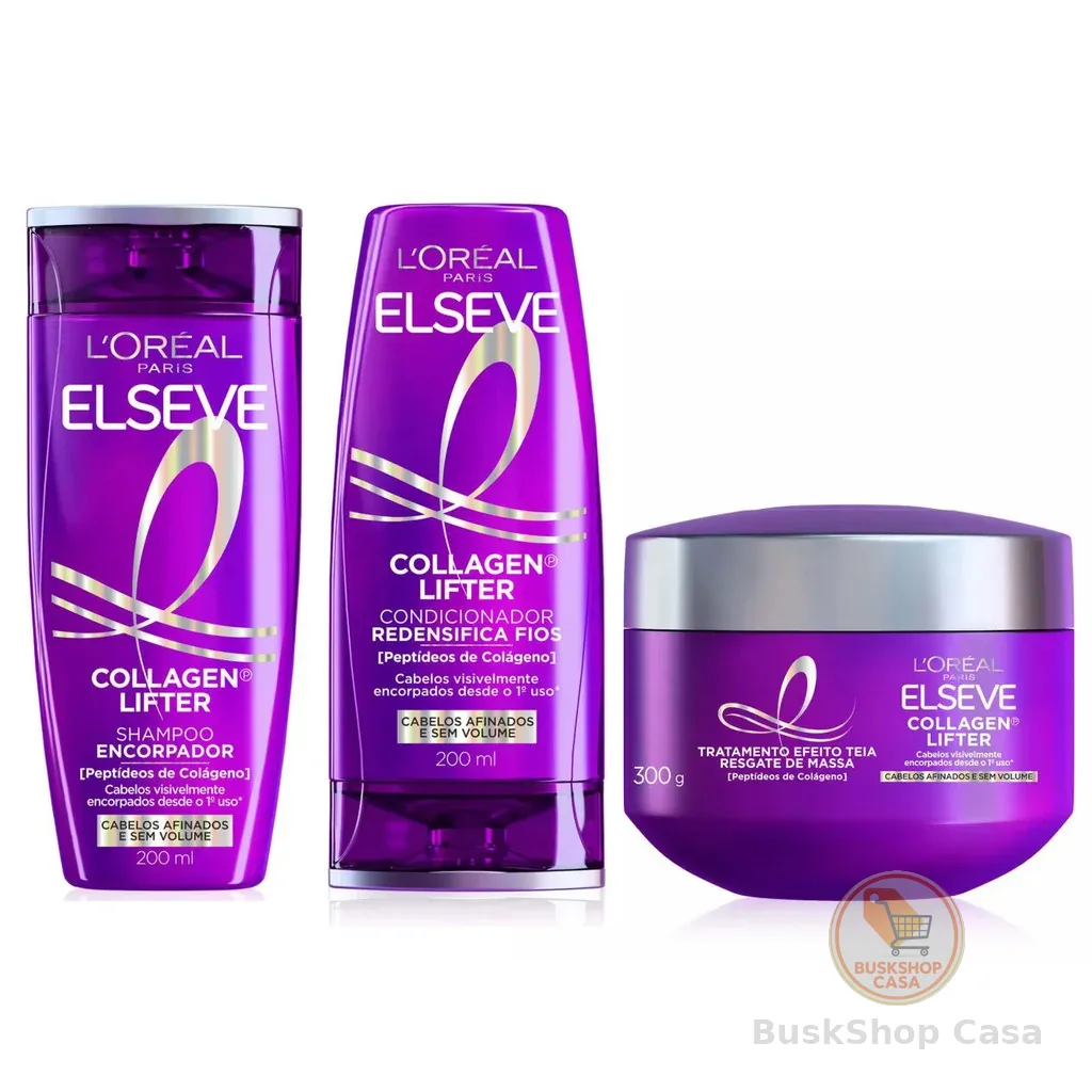KIT ELSEVE COLÁGENO LIFTER SHAMPOO + COND + MÁSCARA - LANÇAMENTO