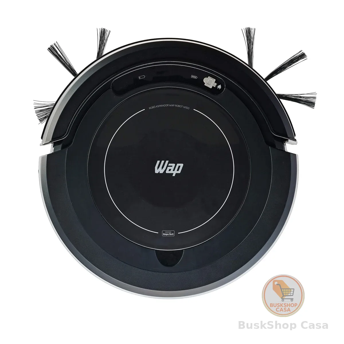 WAP Aspirador de Pó Robô ROBOT W100 3 em 1, Automático, 250ml, com Sistema de Antiqueda e Colisão, 17W 12,8VDC Bivolt