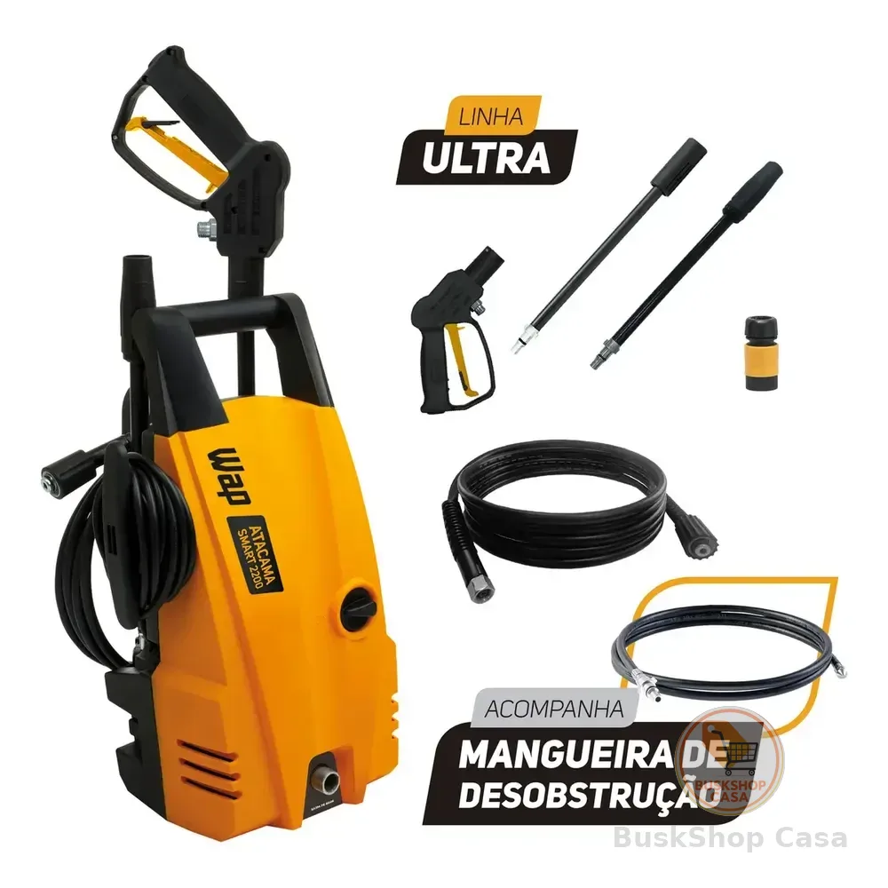 Desobstruidora De Alta Pressão Wap Atacama Smart Ultra Com Potência De 1400w 1500psi Amarelo/preto 127v 60hz