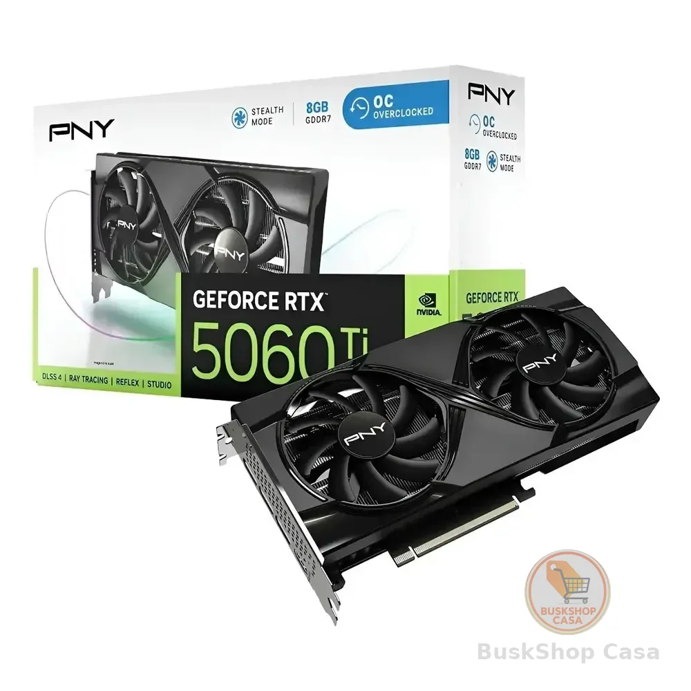 Placa De Video Geforce Nvidia Pny Rtx5060ti 8gb Oc Gddr7