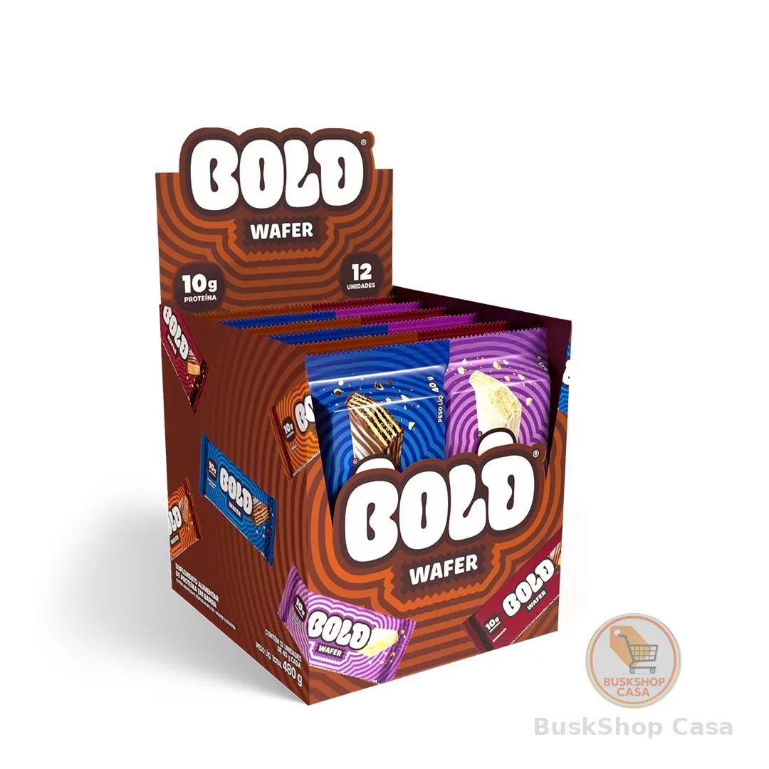 Bold Wafer Proteico Caixa Mista 10g de Proteína com 12 Unidades sem Adição de Açúcar