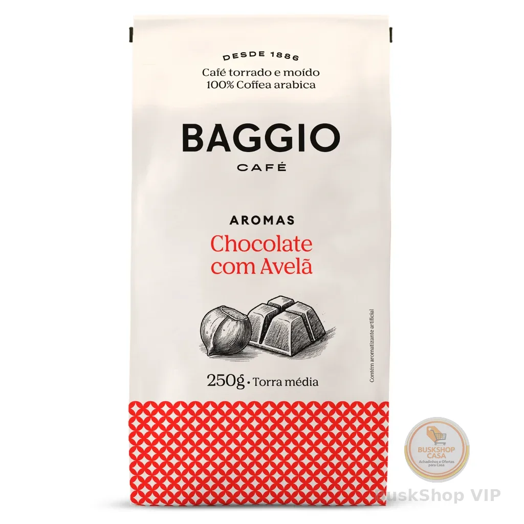 Baggio Café Café Torrado E Moído Aroma De Chocolate Com Avelã 250G