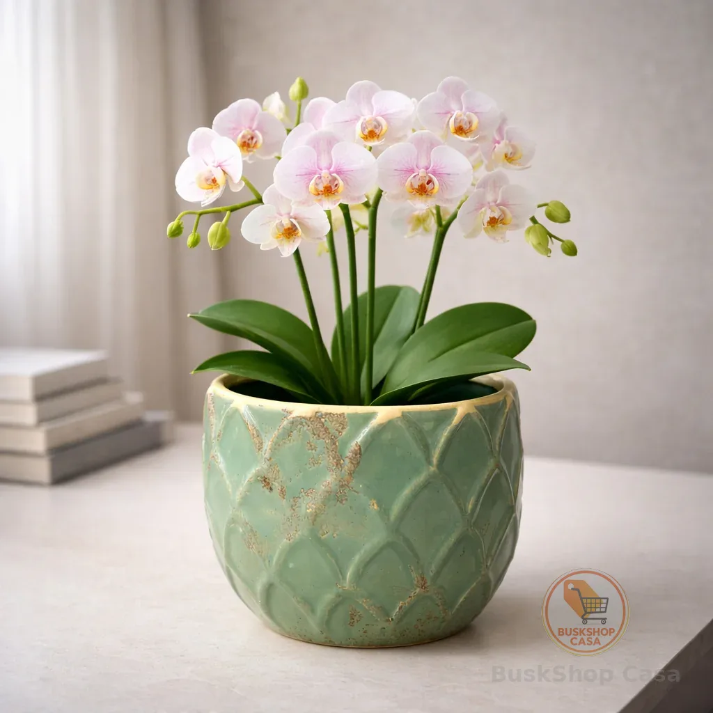 Vaso de Cerâmica para Plantas Decorativo Escamado | Enfeite para ambiente