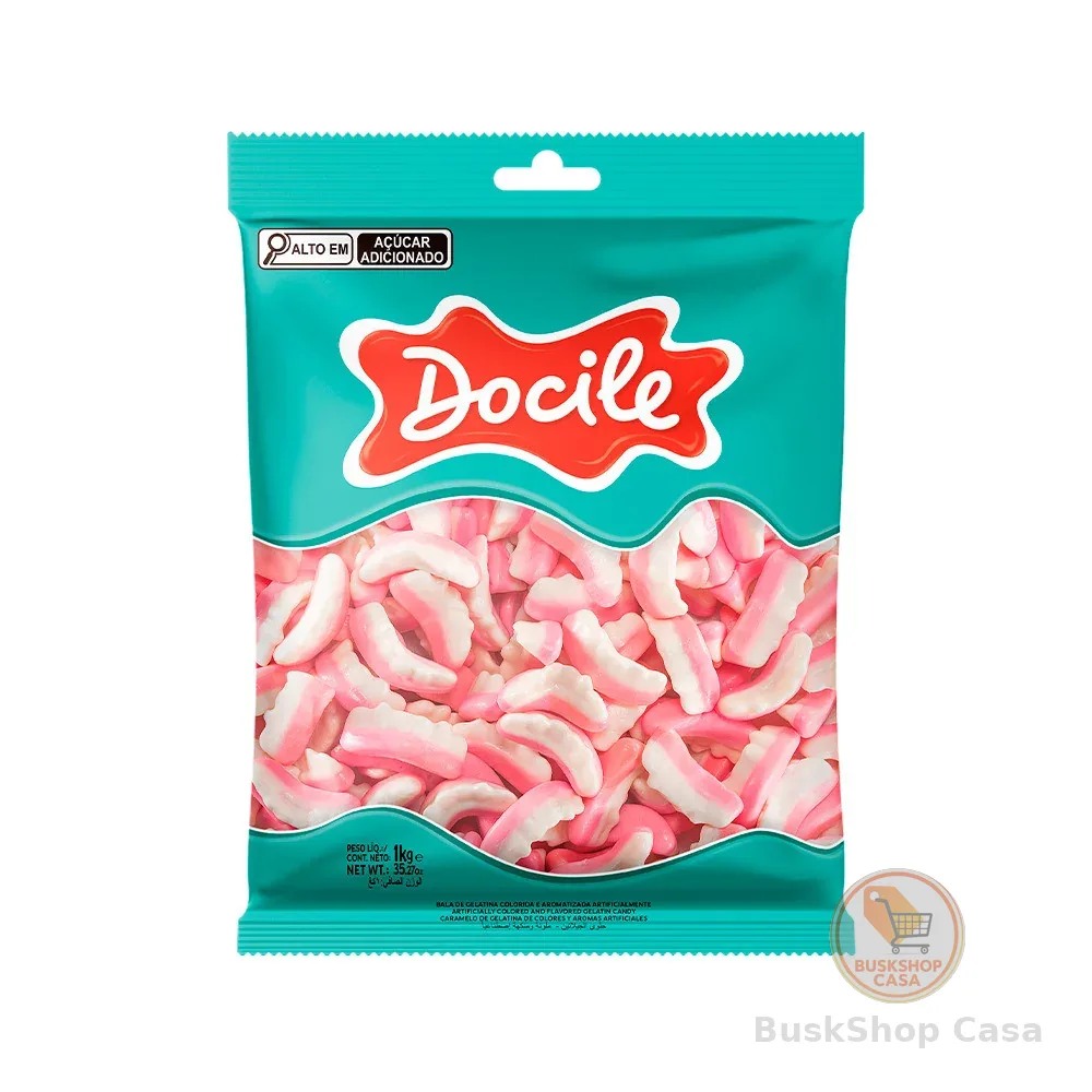 Bala de Gelatina Dentes de Vampiro 1kg - Docile
