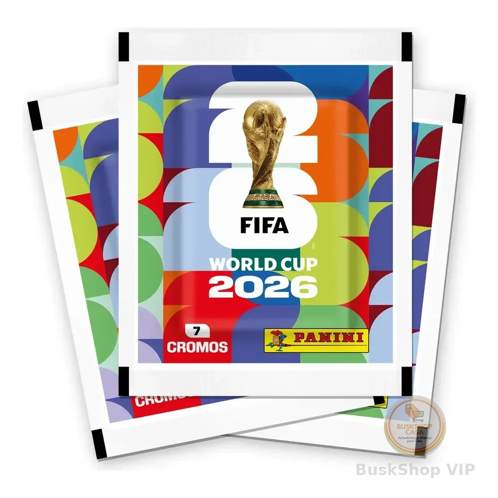 Kit Com 48 Pacotes De Figurinhas Panini Para O Álbum Copa Do Mundo Fifa 2026