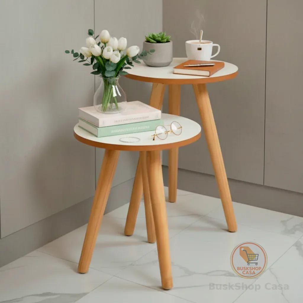 Mesa Pé Palito De Apoio E Lateral Sofa Mdf ou Mdp E Madeira