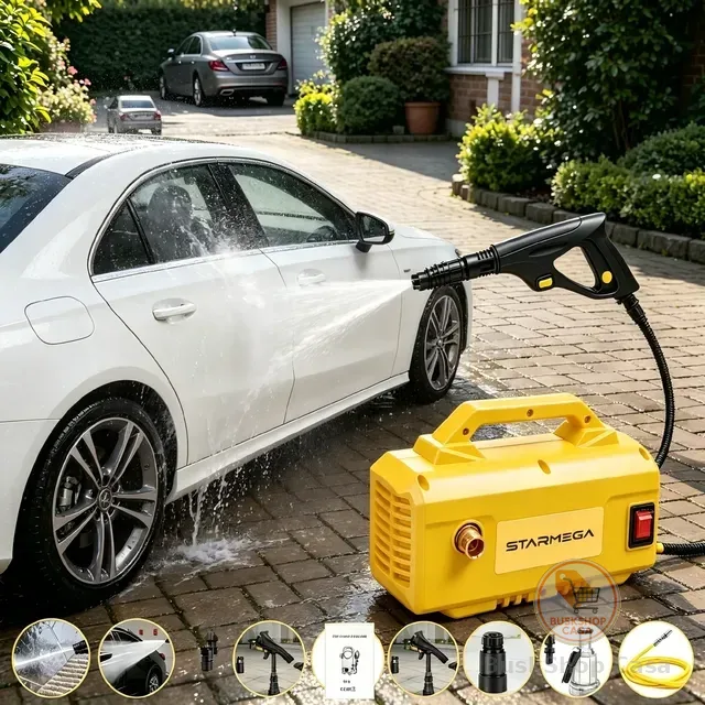 Lavadora De Alta Pressão Portatil 1600 Psi/libras 300l/h