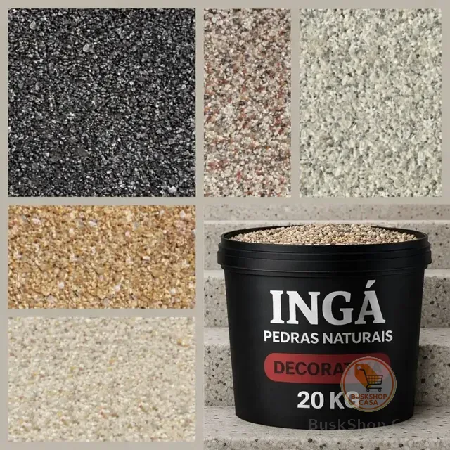 Pedra Natural Decorativa 20kg Revestimento Premium
