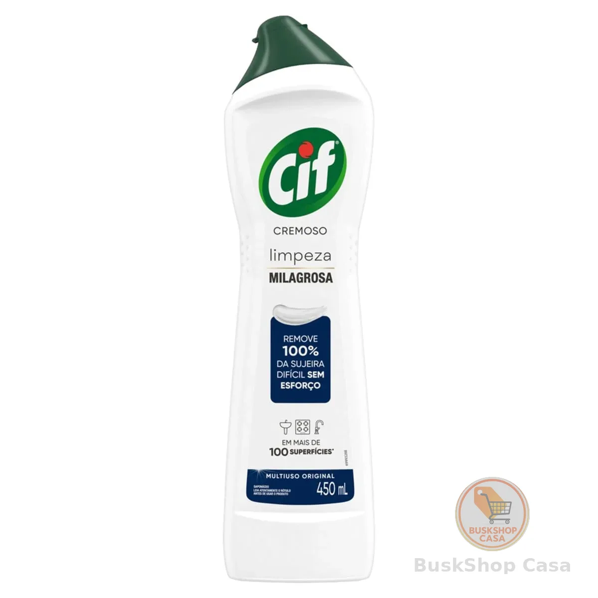 Cif Cremoso Limpeza Milagrosa Remove 100% Da Sujeira 450 Ml