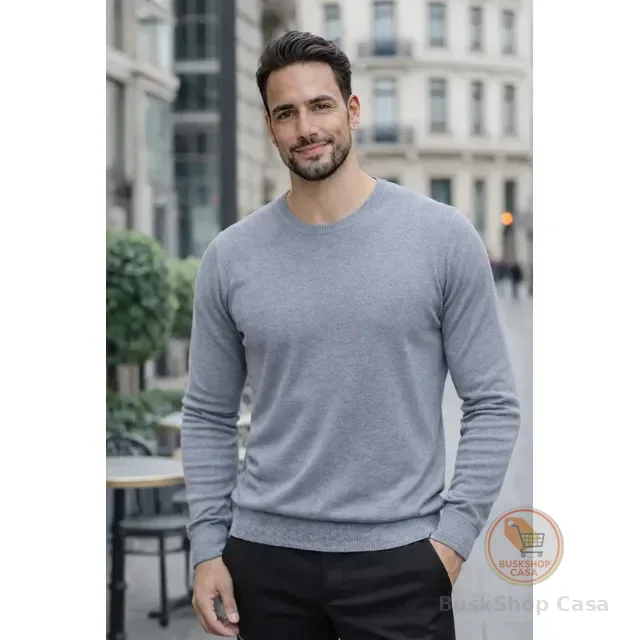 Suéter Masculino Decote Redondo