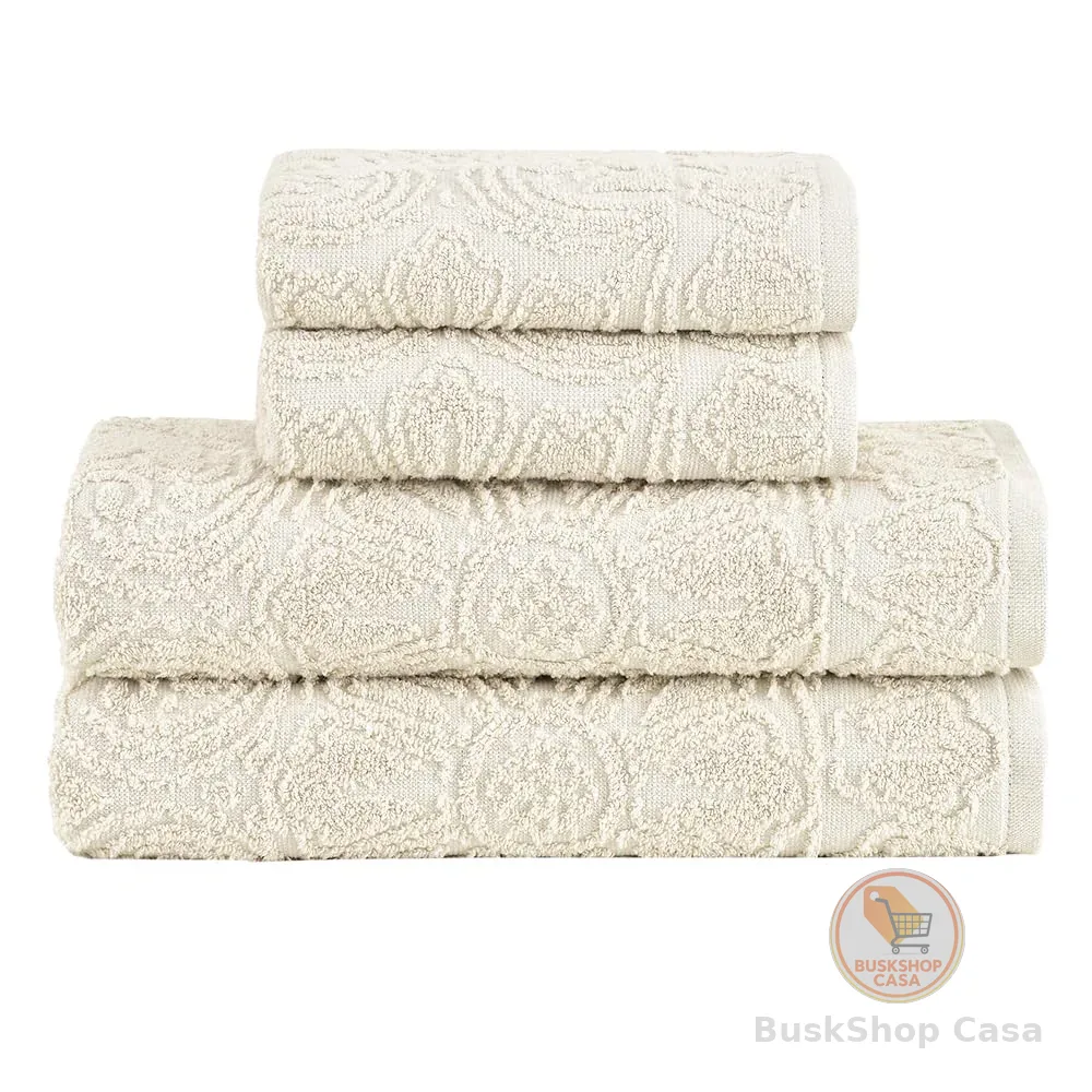 Buddemeyer Jogo de toalhas Florentina Extra Soft Banho Bege 4 peças