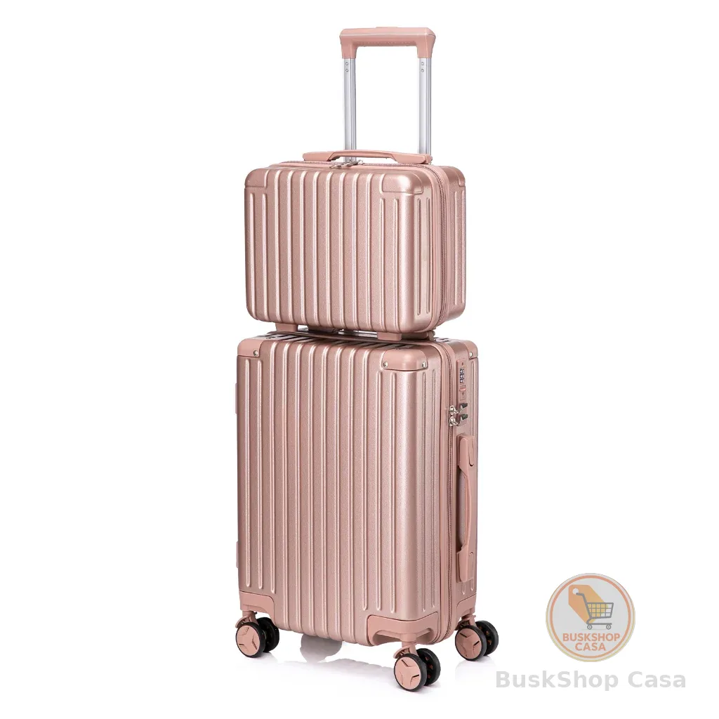 Conjunto Mala De Viagem 10KG E Frasqueira Cadeado TSA Roda Dupla 360° ATP93-2