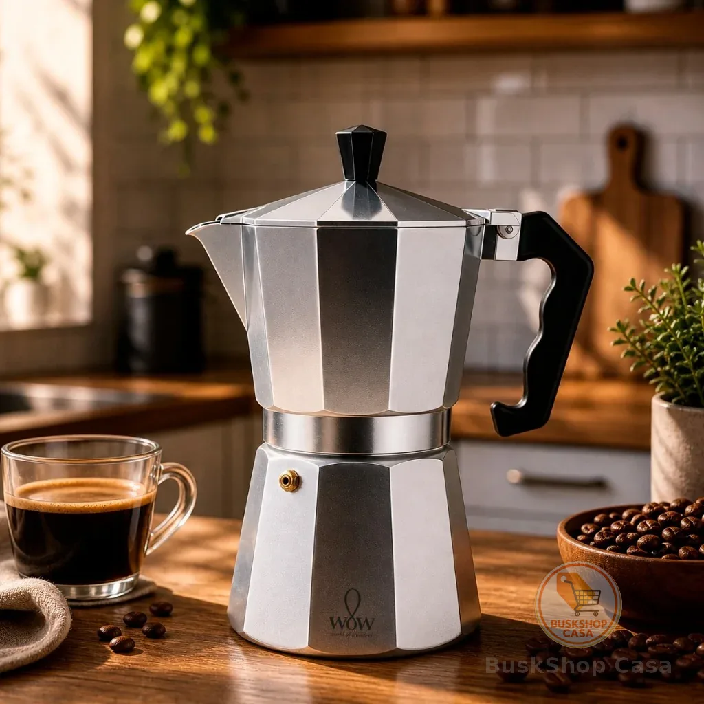 Cafeteira Italiana Moka Premium 6 Xícaras De  Alumínio