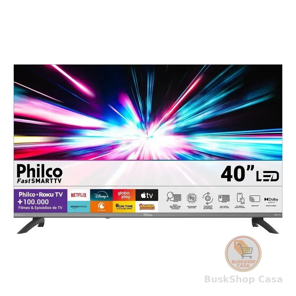 Smart Tv Philco 40 P40vik Led Roku Dolby Audio Wi-fi Hdmi Hdr Full Hd 110/220v