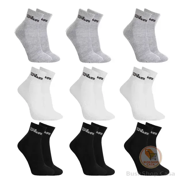 Kit 9 Pares Meias Wilson Cano Médio Masculino Adulto