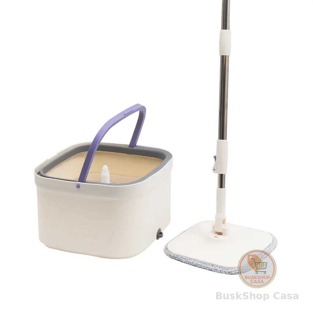 MOP GIRATÓRIO ÁGUA NOVA COM BALDE 4L E ESFREGÃO - SIMPLO
