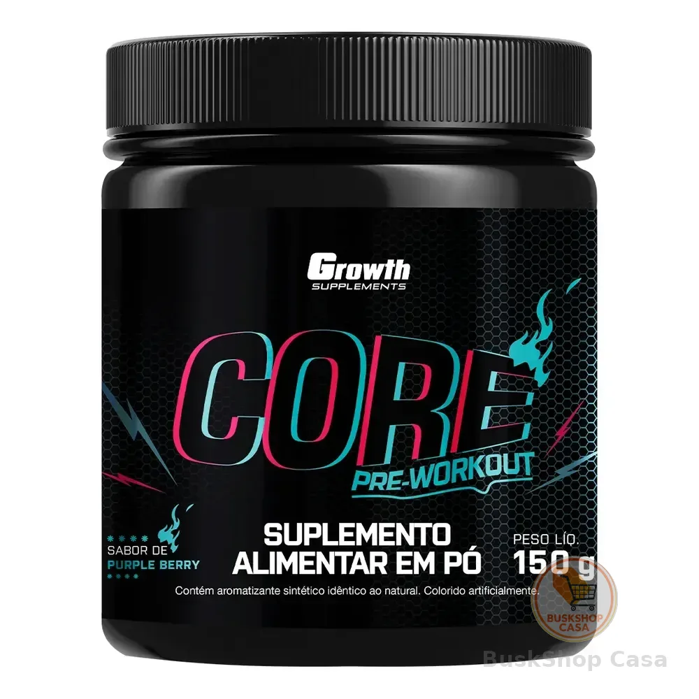 Pré Treino Core 150g Growth Supplements Purple Berry