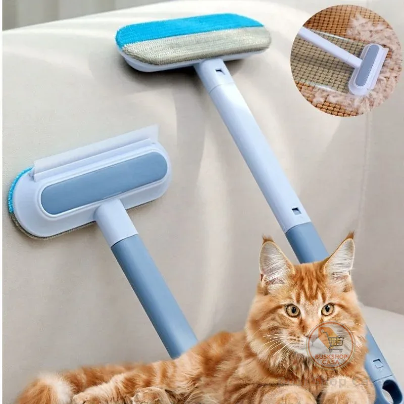 Escova Removedora de Pelos para Cães e Gatos – Multifuncional, Tira Pelos de Roupas e Remove Pó