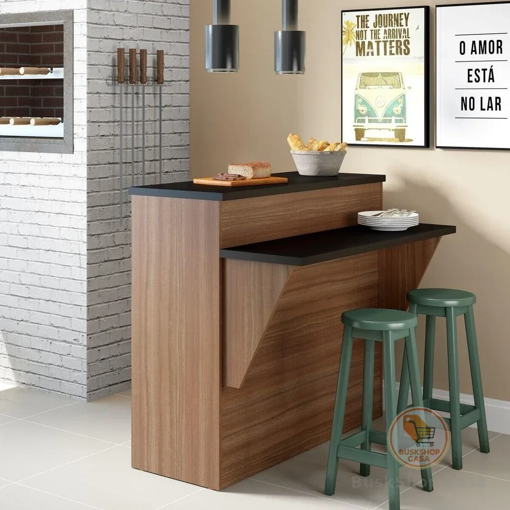 Bancada Balcão/Mesa Cozinha Calábria Multimóveis 5414 Madeirado