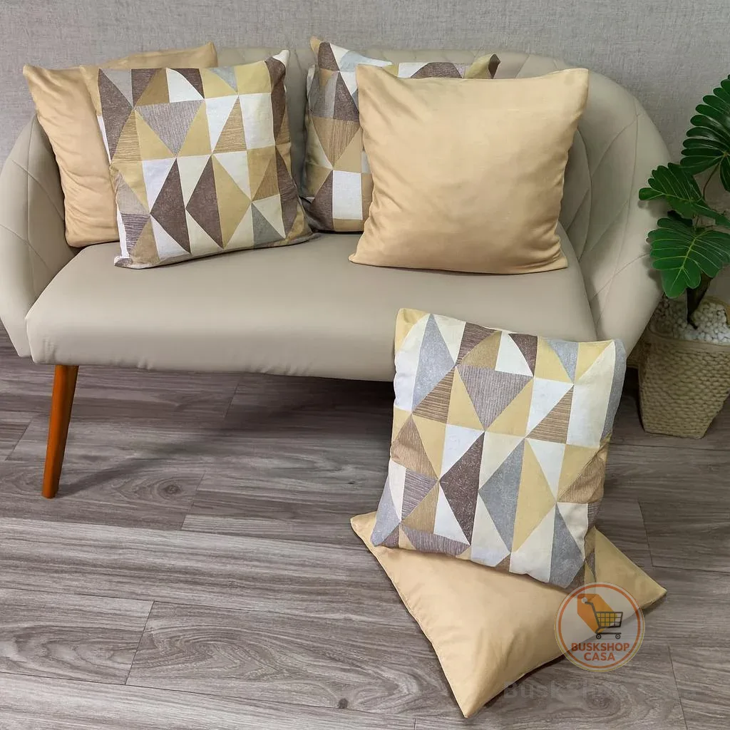 ALMOFADAS DECORATIVAS PARA SOFÁ QUARTO OU SALA KIT c\6UND CHEIAS ENCHIMENTO ESPUMA