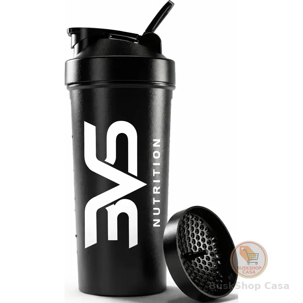 Coqueteleira / Shaker Preta - Academia 600ml - 3vs Nutrition Preto