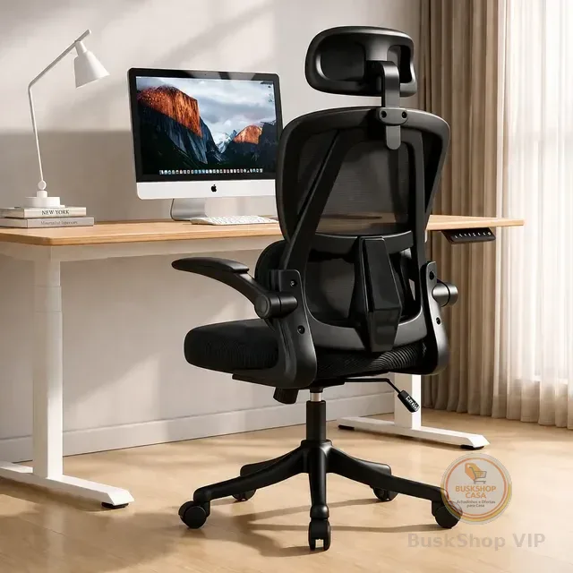 Cadeira Escritório Ergonômica Presidente Giratória Blidshop