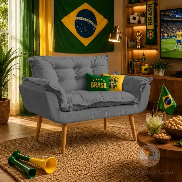 Namoradeira Decorativa Para Sala Recepção Alice Suede Cores