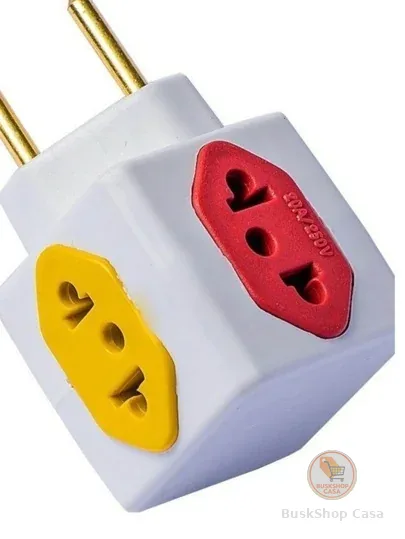 Adaptador em Cubo Tomada 10a Benjamin Padrão Novo E Antigo com
