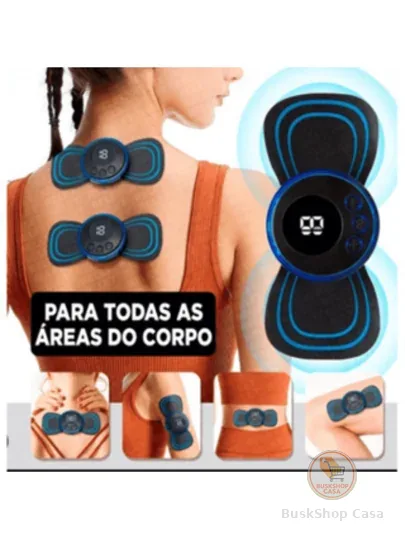 Mini Massageador Elétrico Portátil Cervical EMS
