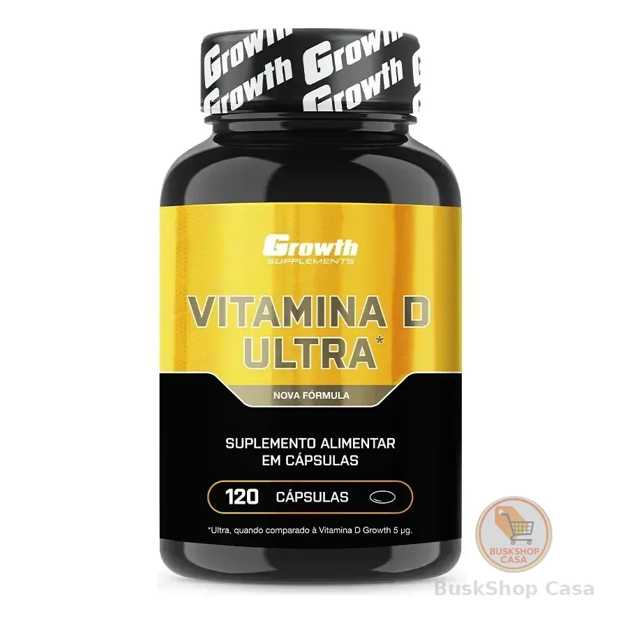 Vitamina D Ultra 2000ui 120 Caps Growth Supplements Sem Sabor