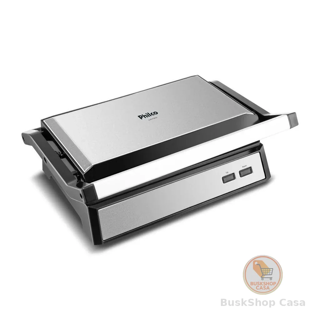 Grill Philco 2 em 1 PGR32 Chapa com Abertura 180°