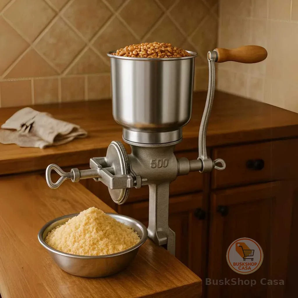 Moedor de Grãos Manual Ferro Fundido para Café Milho Soja e Cereais