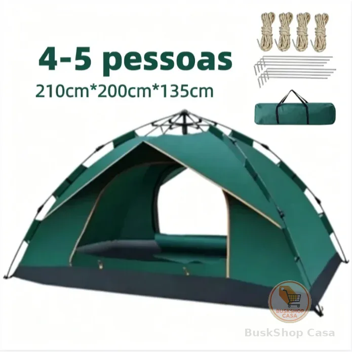 Barraca Camping Acampamento 4/5 Pessoas Automatica barraca de acampamento