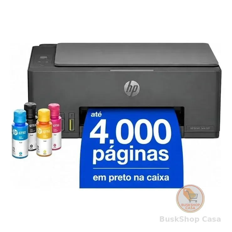 Impressora Multifuncional Hp Tank 589 Color Wifi Usb -bivolt Cinza-escuro 127/220v