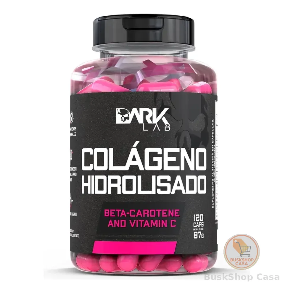 Colágeno Hidrolisado 120 Caps Dark Lab Sabor Sem Sabor