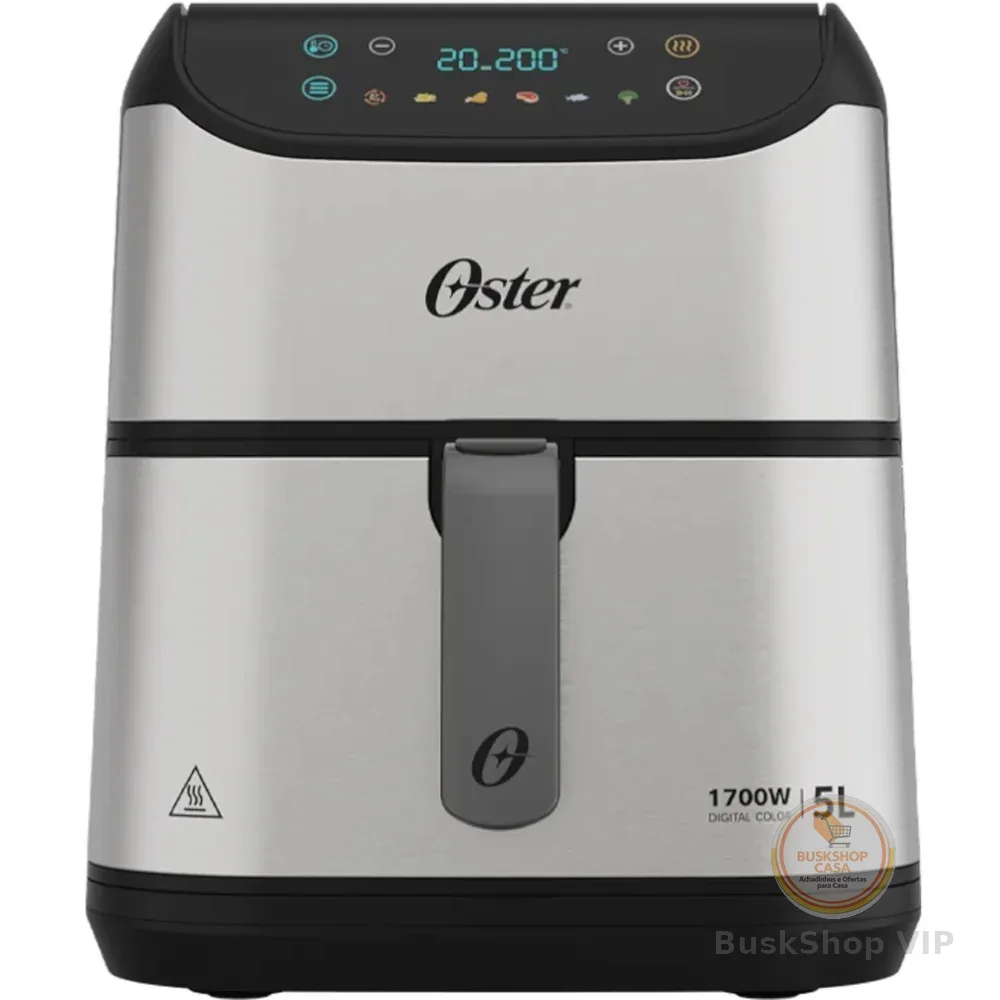 Fritadeira elétrica sem óleo air fryer digital 5L 1700W  Painel Touch - OFRT930 Oster