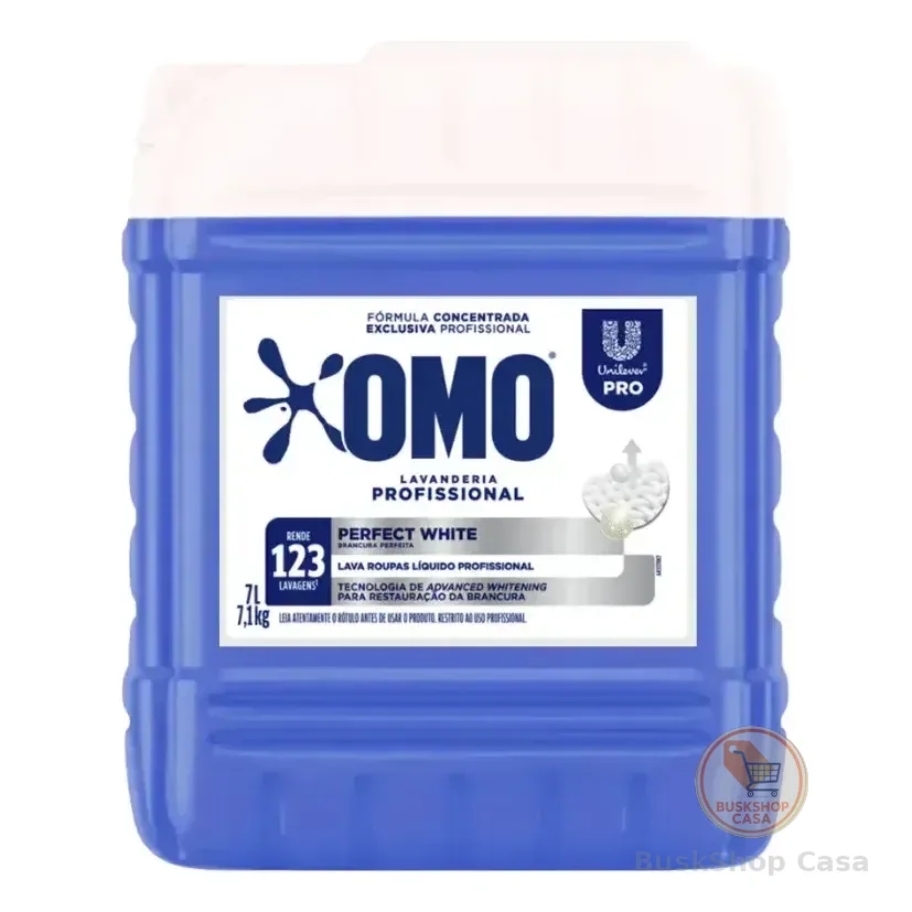 Omo Lava Roupas Líquido Profissional Perfect White 7l