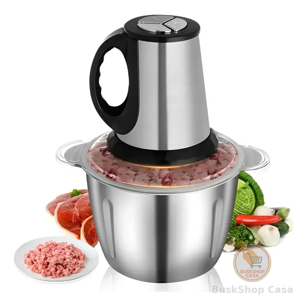 Multiprocessador 1800w 3,8l Inox Tritura Carne Legumes  Cinza 127v